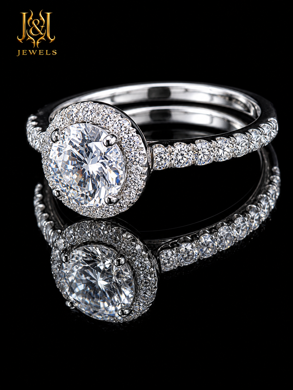 The Maison Lumière Halo Ring – 2CT