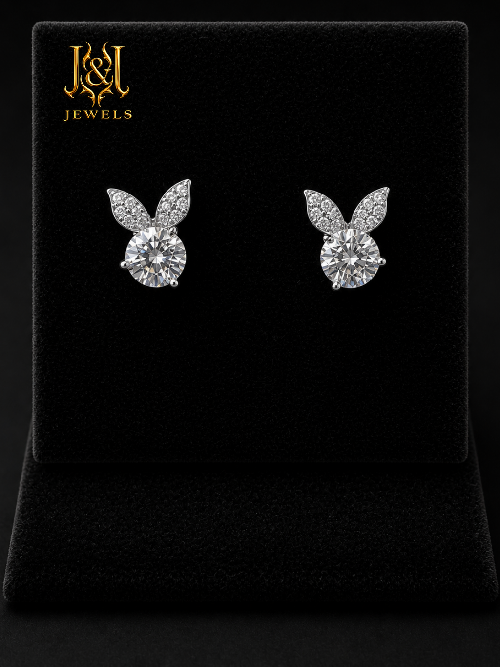 The Papillon Lumière Moissanite Studs – 1CT