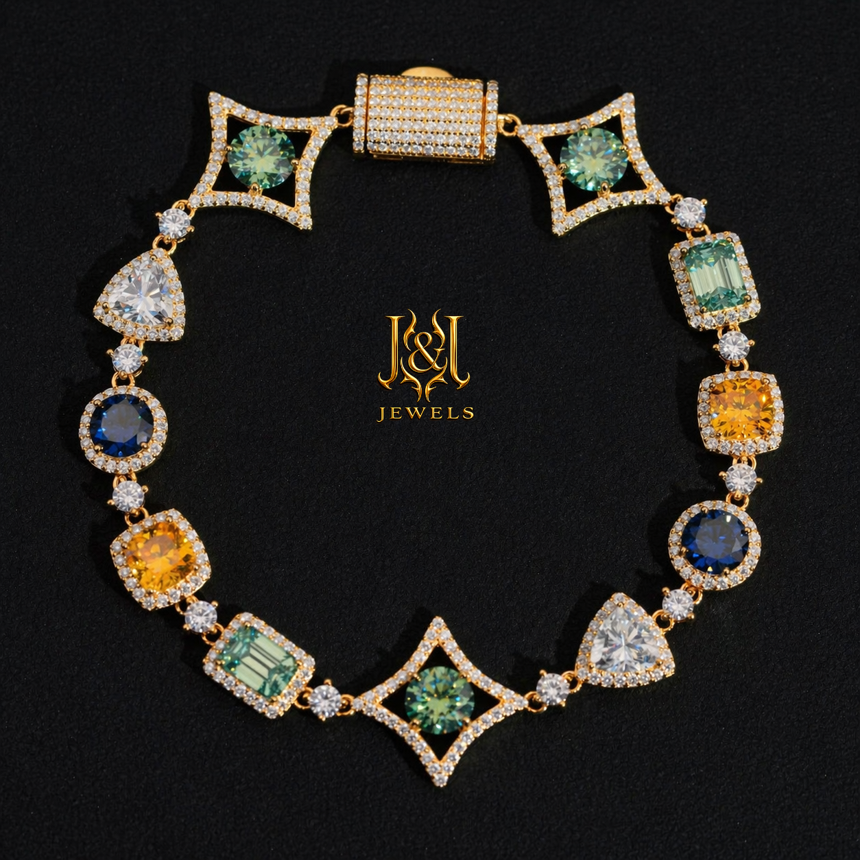 King Aurelius Moissanite Bracelet
