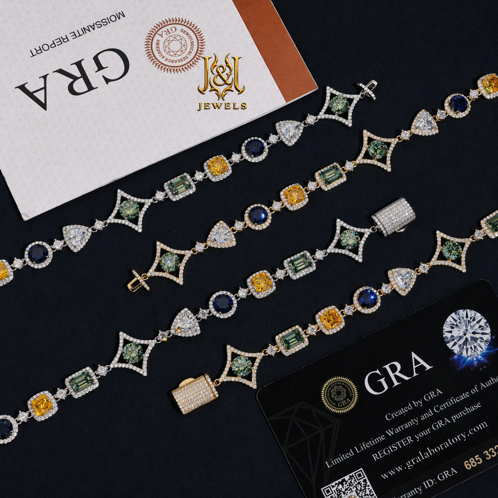King Aurelius Moissanite Bracelet